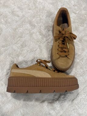 Puma Womens Fenty X Brown Casual Shoes Sneakers Woman’s size 8